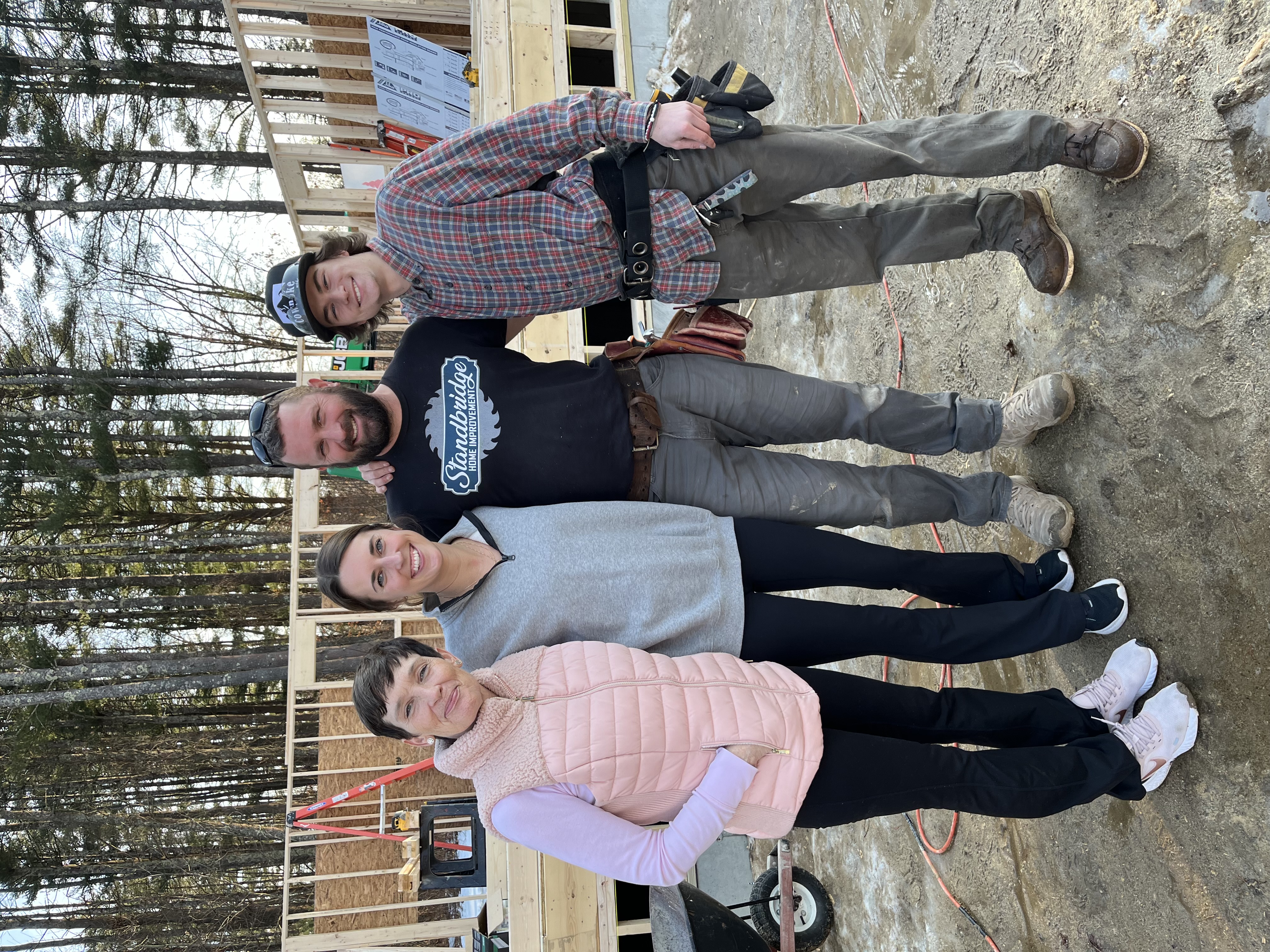 Close-up detail of architectural millwork and joinery on a custom NH rebuild